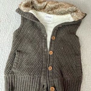 Fur lined vest. Ci Sono brand. It’s is very warm and very cute